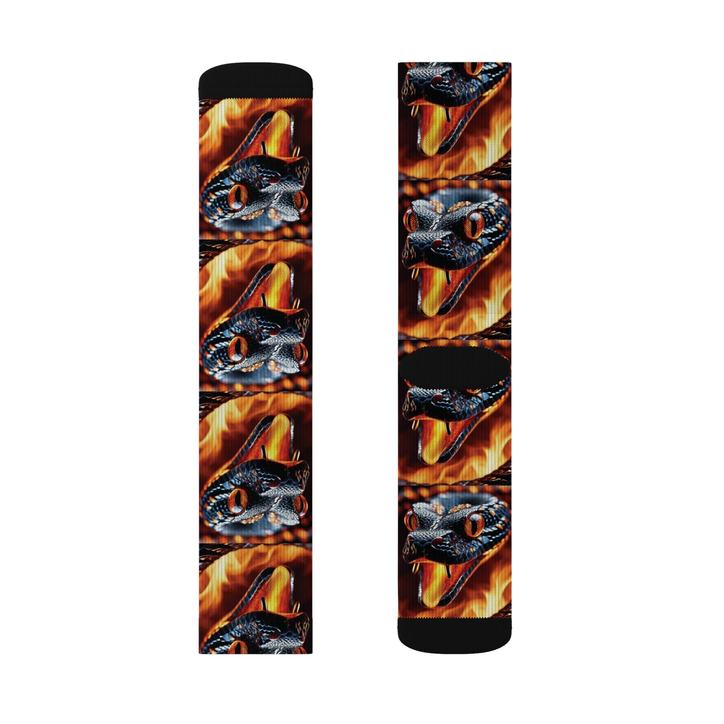 Snake Socks Flames