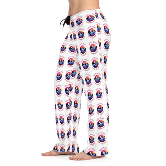 Women's Pajama Pants Sassy White (AOP)