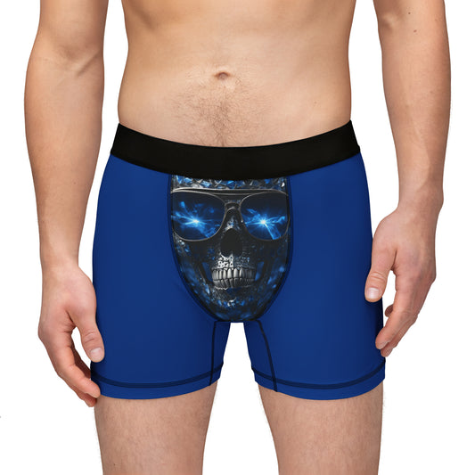 Men's Boxers Blue Skull (AOP)