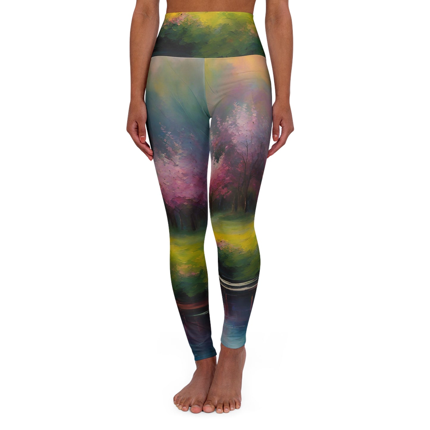 High Waisted Yoga Leggings (AOP)