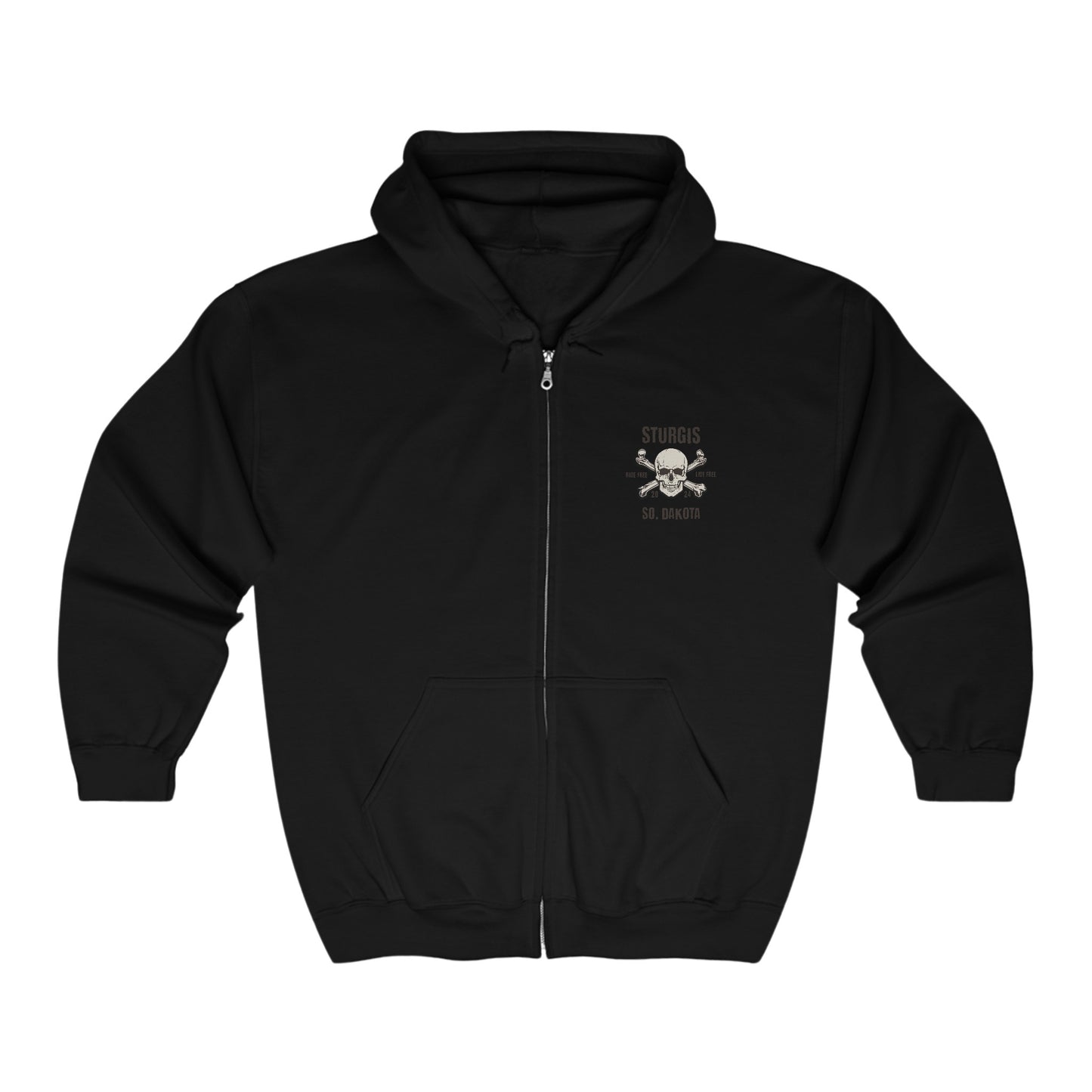 Sturgis 2024 Image front and back - Unisex Heavy Blend™ Full Zip Hooded Sweatshirt