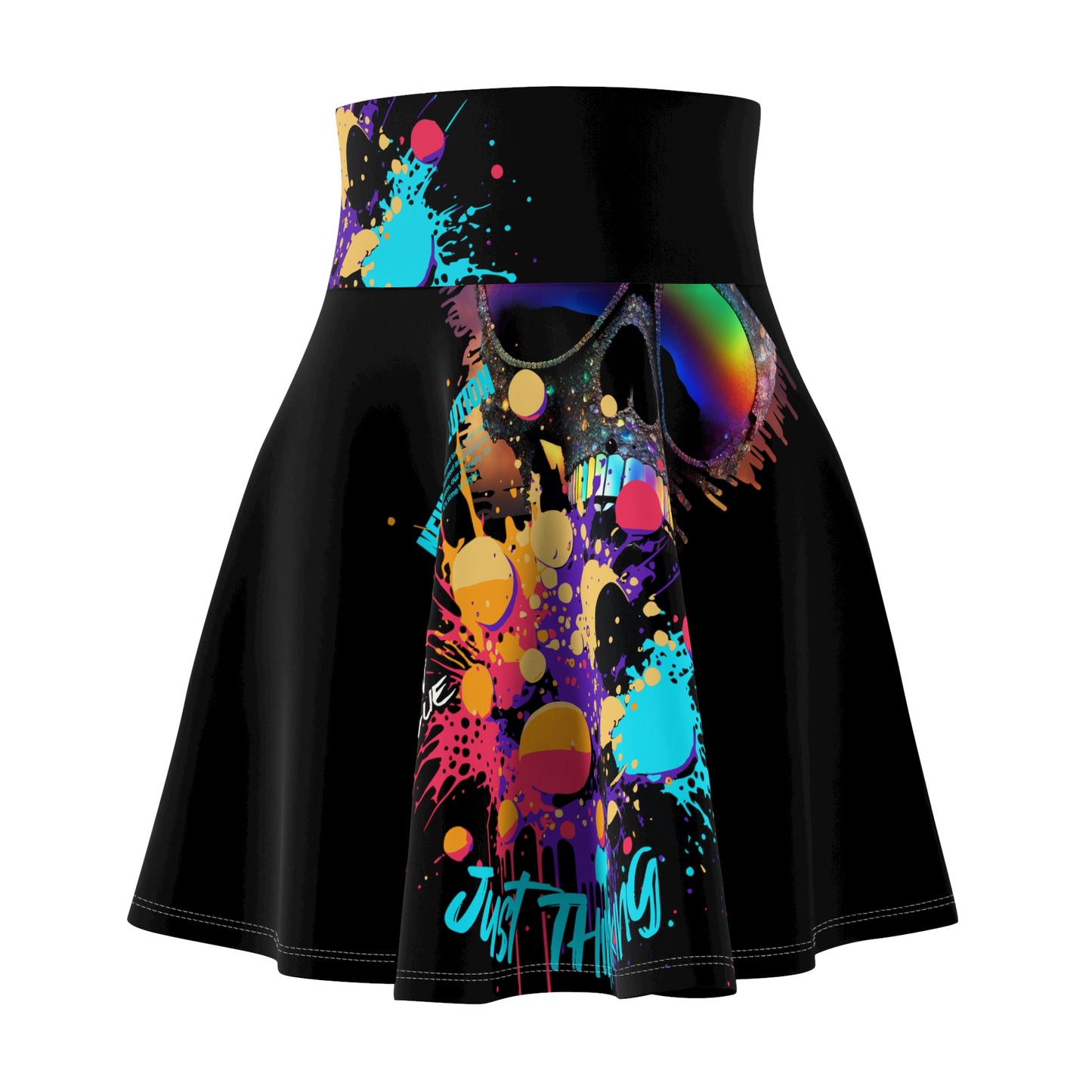 Women's Skater Skirt Thinkin' (AOP)