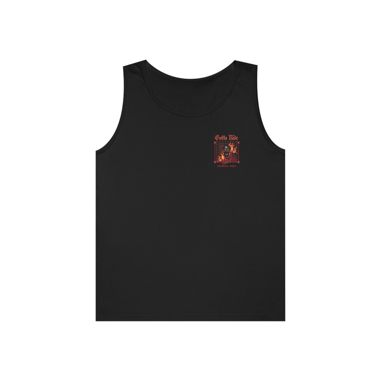 Sturgis 2024 Image front and back -- Unisex Heavy Cotton Tank Top