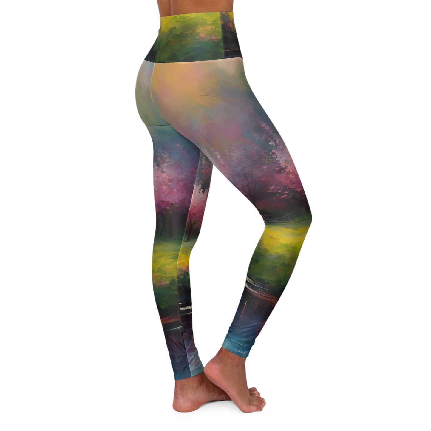 High Waisted Yoga Leggings (AOP)