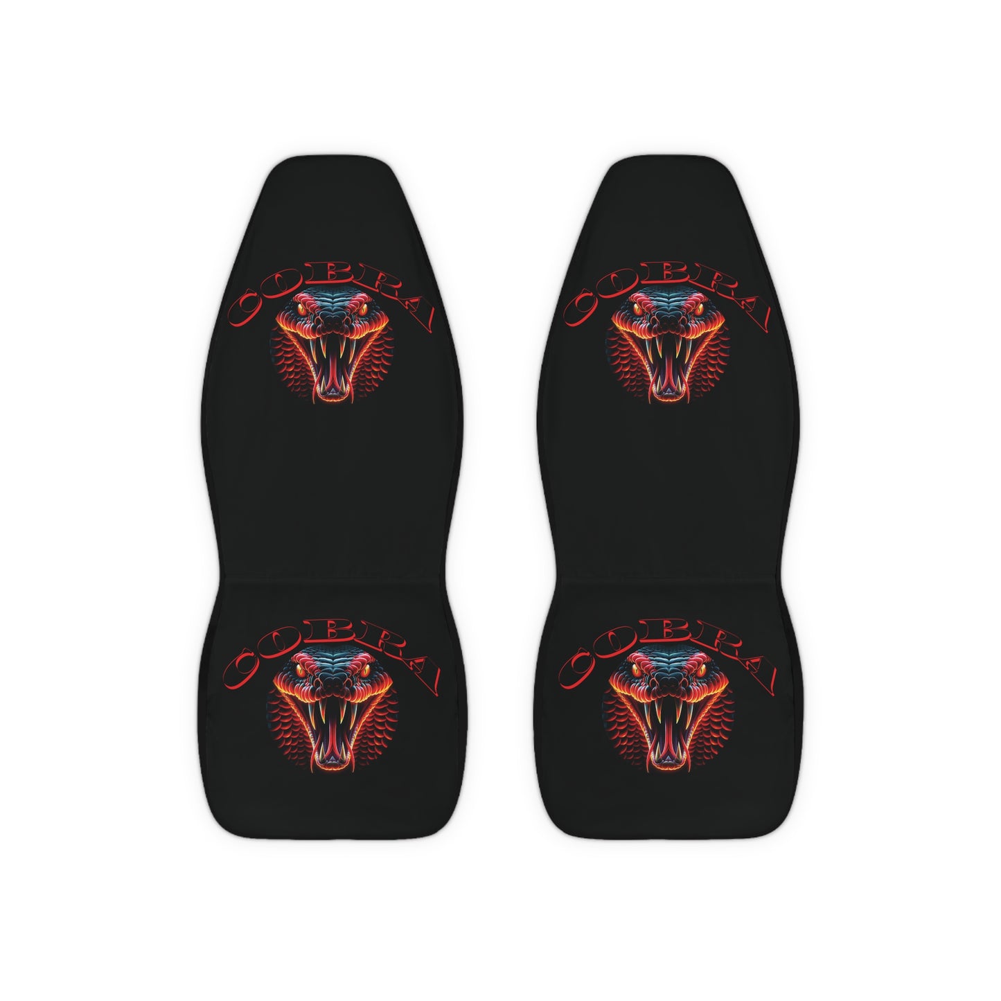 Cobra Polyester Car Seat Covers Skull