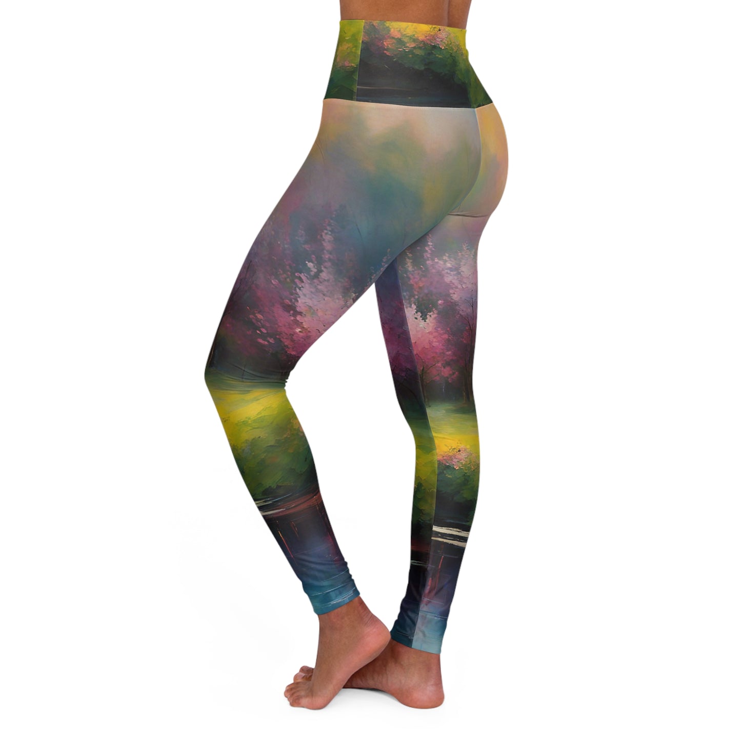 High Waisted Yoga Leggings (AOP)