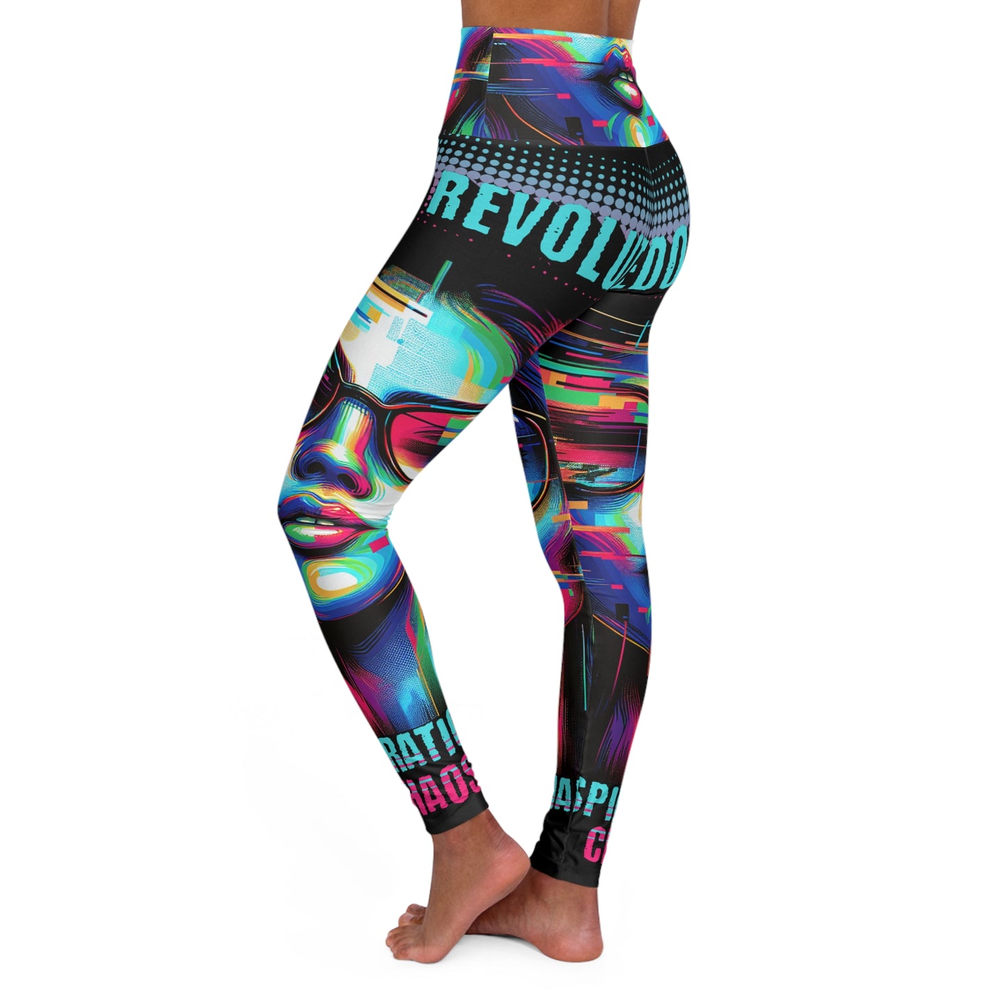 High Waisted Yoga Leggings (AOP)