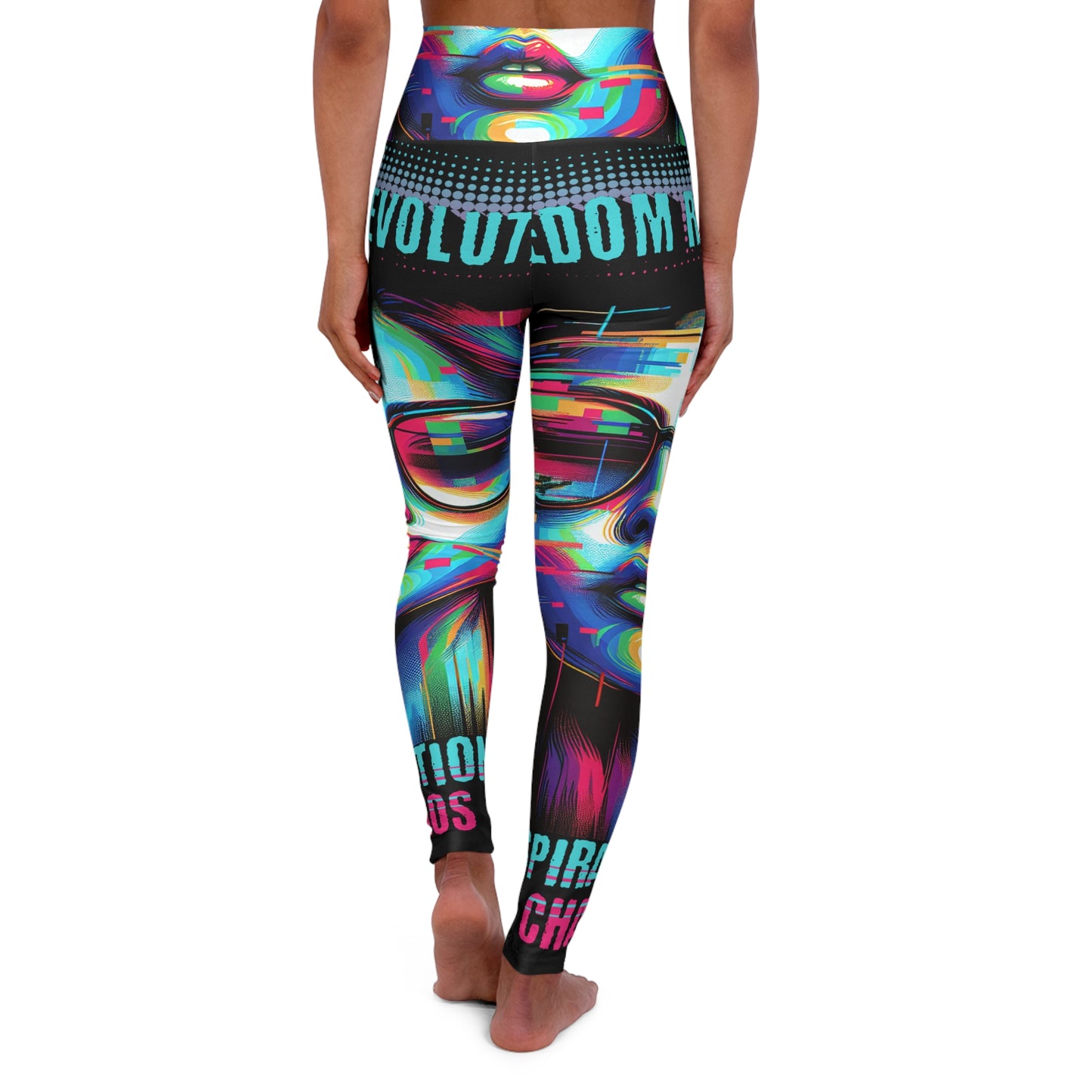 High Waisted Yoga Leggings (AOP)