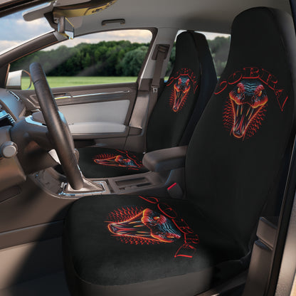 Cobra Polyester Car Seat Covers Skull