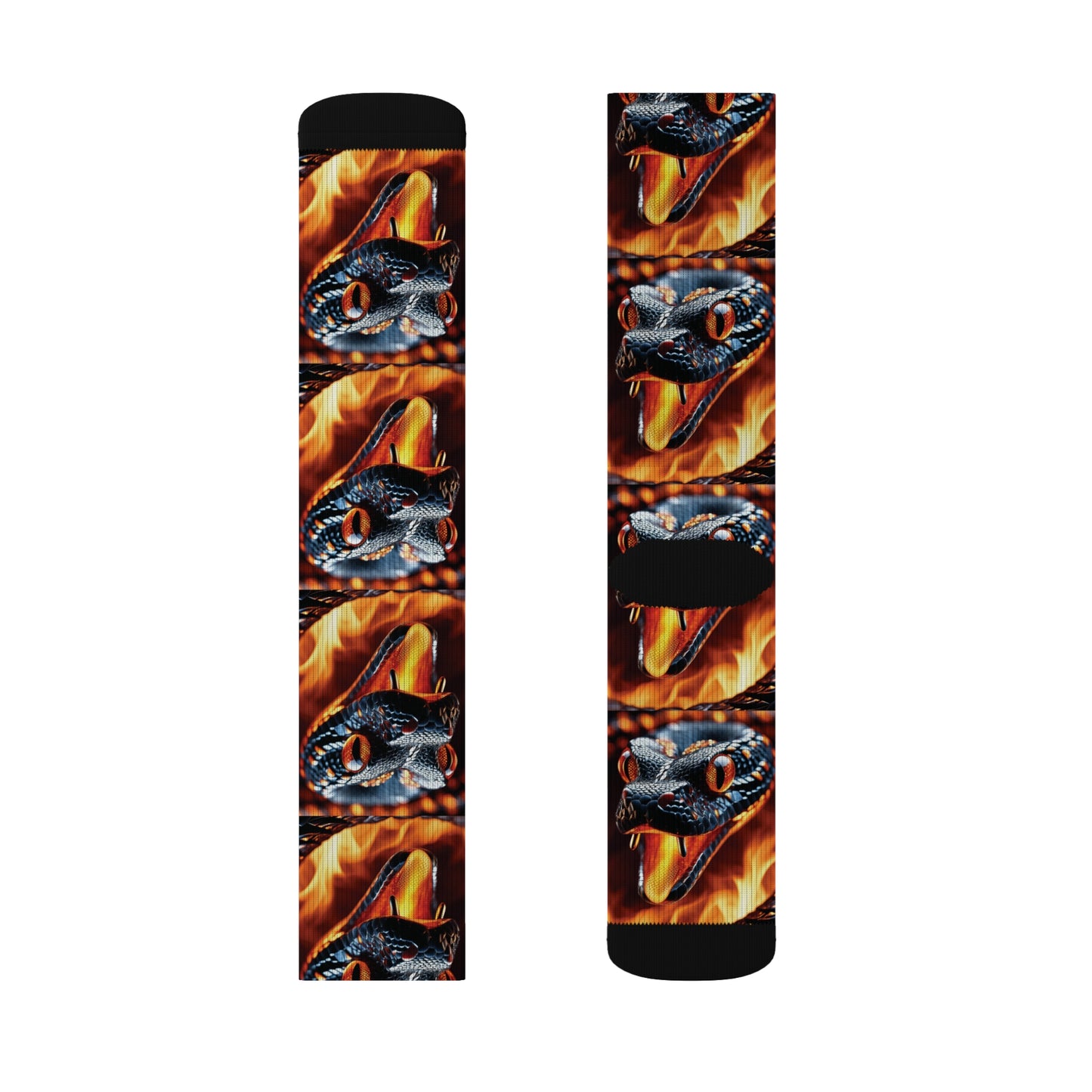 Snake Socks Flames