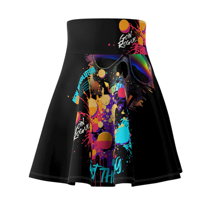 Women's Skater Skirt Thinkin' (AOP)