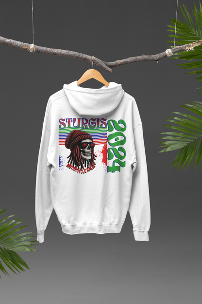 Sturgis 2024 Image front and back - Unisex Heavy Blend™ Hooded Sweatshirt