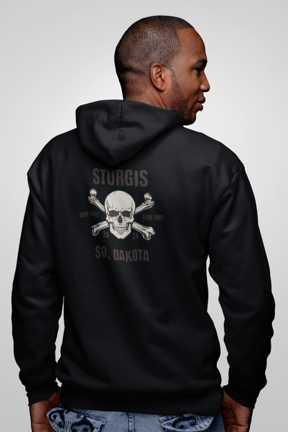 Sturgis 2024 Image front and back - Unisex Heavy Blend™ Full Zip Hooded Sweatshirt